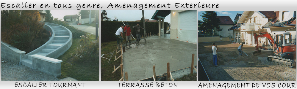 Escalier en tous genre, Am&eacute;nagement Ext&eacute;rieure