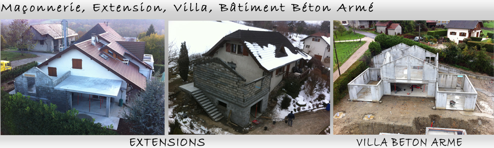 Ma&ccedil;onnerie, Extension, Villa, B&acirc;timent B&eacute;ton Arm&eacute;